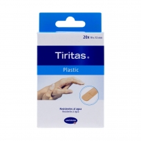 Tiritas plástico sobre 20uds